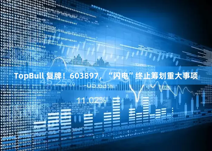 TopBull 复牌！603897，“闪电”终止筹划重大事项