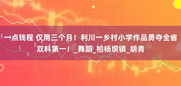一点钱程 仅用三个月！利川一乡村小学作品勇夺全省双料第一！_舞蹈_柏杨坝镇_胡青